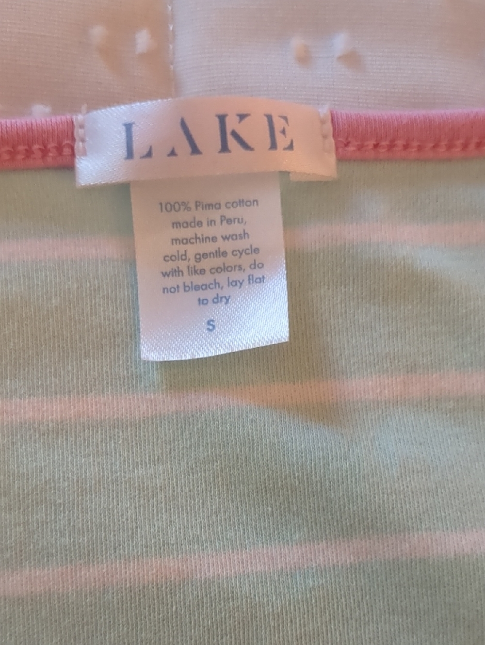 LAKE Small Green & Pink Cotton Tank & Shorts Pajama Set - Picture 2 of 4
